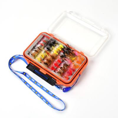 China 80pcs Box Flying Fishing Lure Set Flies / Box Trout Lures False Bait Fly Lure 16*10.5*4cm for sale