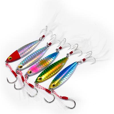 China Hot sale 15g 60mm TB lead metal slow basting lure, slow pitch basting lure with strong double hooks for sale