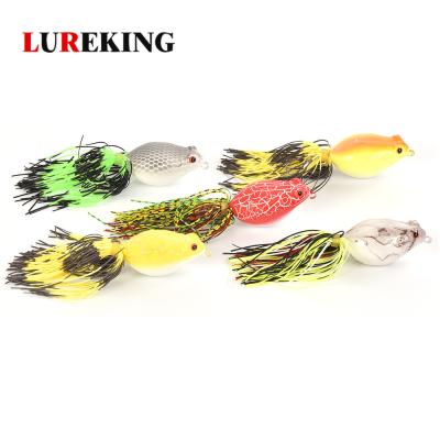 China Wholesale Cheap Hard ABS+Silicone Frog Bait Silicone 13.5g 10cm Edge Hard Bait Wobblers Frog Snap Artificial Fishing Bait for sale