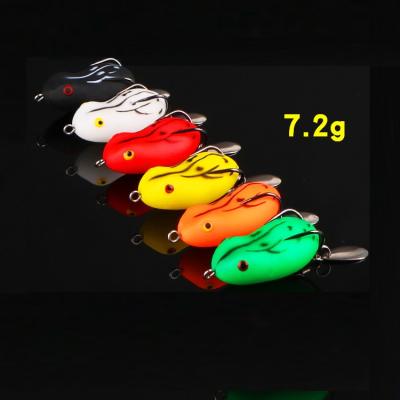 China 2020 Soft Rubber New Bionic Japanese Soft Rubber Fishing Frog Lure, Soft Frog Fishing Bait With Double Hook for sale