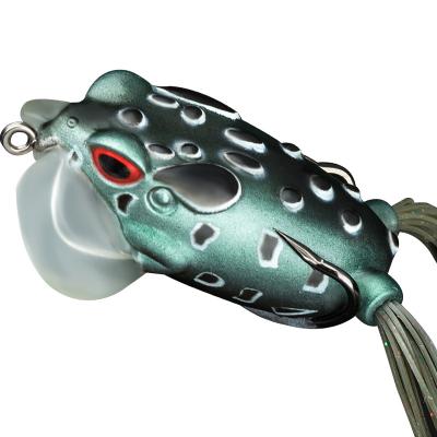 China 2020 New Bionic Soft Silicone Fishing Frog Lure, Superior Water Soft Fishing Frog Bait With Plastic Lip for sale