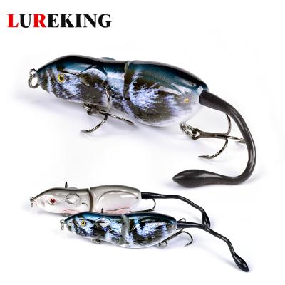 China ABS Plastic Lureking In 20g Running Lure Rat Swimbait Jointed Mouse Lure Pike Best Lure for sale