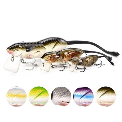 China ABS Plastic Lureking In 60g 130mm Current Attractive Rat Swimbait Attached Mouse To Lure Pike Best Lure for sale