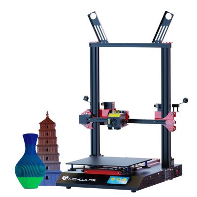 China Rencolor multi-axis DM-10 2 in 1out color fast changing mixed color reprap prusa i3 FDM 3D printer high precision for sale