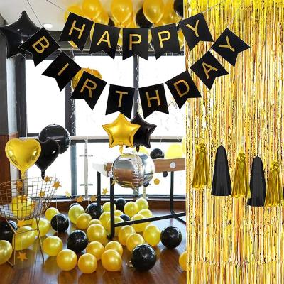 China Eco-friendly Waterproof Birthday Decorations For Mens Womens Happy Birthday Hanging Banner For Party Wedding Confession Festival for sale