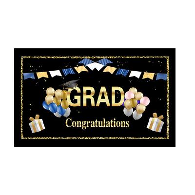 China Healthcare Institutes Congratulations Graduate Banner Door Hanging Hanging Sign Decoration for Party Graduation Season Banners for sale