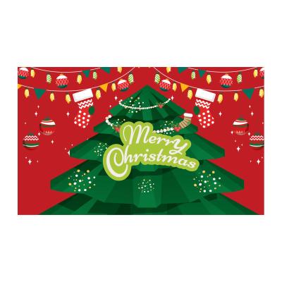 China Large Wholesale Merry Christmas Banner Eco-friendly Waterproof For Indoor Outdoor Christmas Party Decoration From Factory for sale