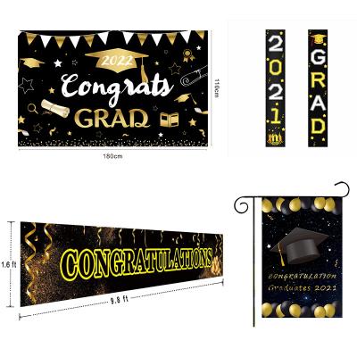 China Decoration Party Home School 2022 Inch Graduation Banner Congratulations Graduate Banner Large For Graduation Party Supplies Graduation Backdrop Decor Set diplomas for sale