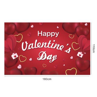 China Festival Decorations Factory Supplier Hotsale Valentine's Day Love Photography Backdrop Decor For Confession Valentine Decoration for sale