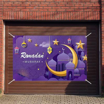 China 2022 Festival Maker Eid Al-Fitr Photography Background Banner Ramadan Mubarak Sign Background for Ramadan Muslim Party Supplies for sale