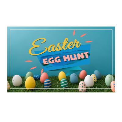 China Health Care Institutes Easter Banner Holiday Theme Decoration Background Banner Happy Easter Party Photography Backdrop Wallpaper for Indoor Outdoor for sale