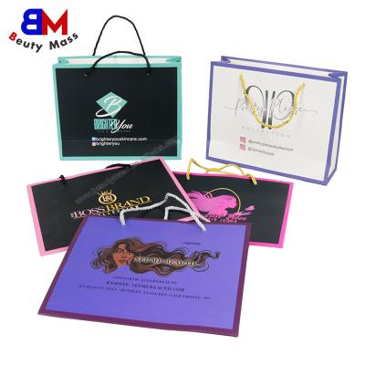 China Custom Luxury Paper Recyclable Shopping Bag Wholesale Paper Tote Bag Printed Reusable Paper Bag With Logo for sale