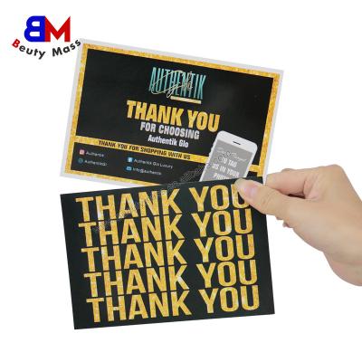 China paper & Cardboard Custom Thank You Card Business Greeting Gift Paper Card for sale