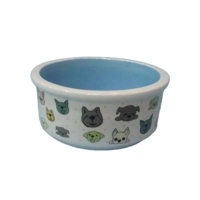 China 2021 Latest Originality Ceramic Pet Feeding Bowl Non-automatic Cat Bowls for sale