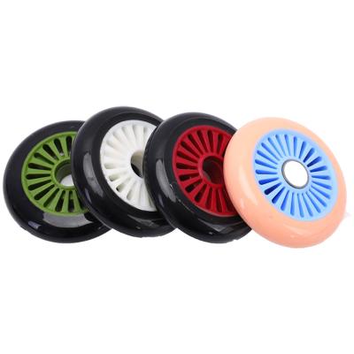 China Kick Scooters Stop Scooter Wheels 125mm PU Wheel 5Inch Transparent Color Wheel for sale