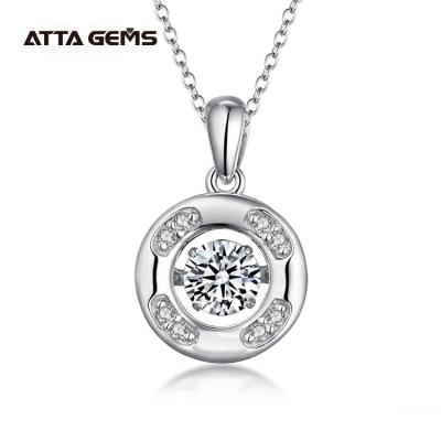 China Fashionable S925 Sterling Silver Jewelry Cubic Zirconia Silver Pendant for sale