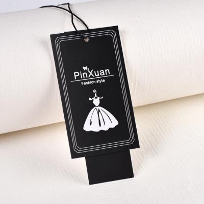 China Sustainable Custom Luxury Hang Paper Tag Label With String for sale