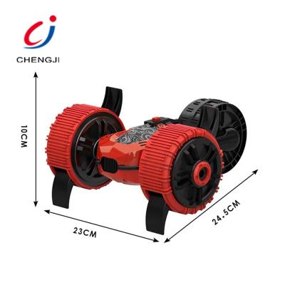 China High Quality Battery Operated RC Hobby Vehicle 2.4G Amphibious Toys rc 3 Wheel Stunt Car for sale