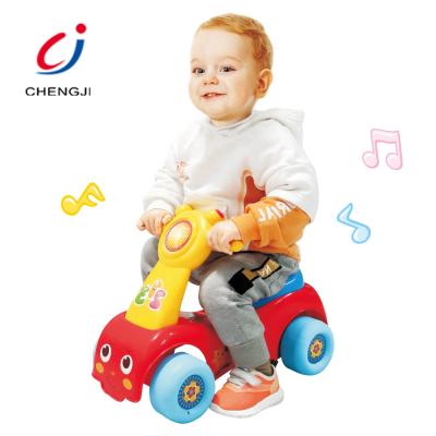 China Ride On Toy Cheap Baby Cartoon Ride On Sliding Car, Best Gift Plastic Kids Sliding Car With Music for sale