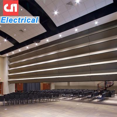 China Modern Auditoriums Motorized Vertical Folding Partition Walls Fully Automated Electric Vertical Retractable Wall Partitions Walls for sale