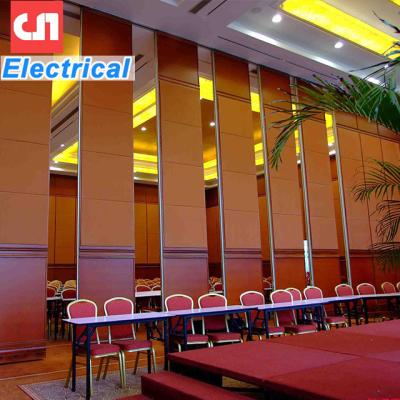 China Traditional Fully Automatic Electric Sliding Functional Walls Movable Partition Walls Motorized Functional Movable Walls Partitions for sale