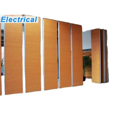 China Modern Electric Auto Acoustic Exhibition Center Partition Walls Motorized Sliding Walls Electrically Acoustic Walls for sale