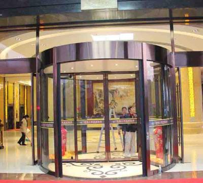 China Ultra High Custom Revolving Door Non-Standard Heat Insulation 2 Wings Super High 2 Wing Automatic Revolving Door Large Automatic Revolving Door for sale