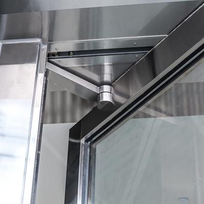 China Custom Crafted Balanced Glass Door Windproof Door Manufacturer Aluminum Balanced Doors Automatic Balance for sale