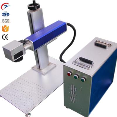 China Portable 50W Fiber Laser Marking Machine Air Cooled Laser Marking Machine Price In Stock for sale