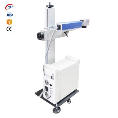 China Laser Marking 20W 30w Fly Laser Marking Machine Flying Fiber Laser Marking Machine for sale