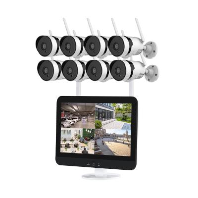 China Motion Detection 12.5inch LCD Screen NVR 8CH Wifi Security Camera Surveillance CCTV System for sale