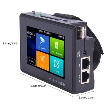 China Security AHD CVI TVI 8MP, IP camares 4inch 12MP screen 4k lcd 4k hd IPC video H.265 cable 5 in 1 camera monitor 4inch CCTV IP for sale