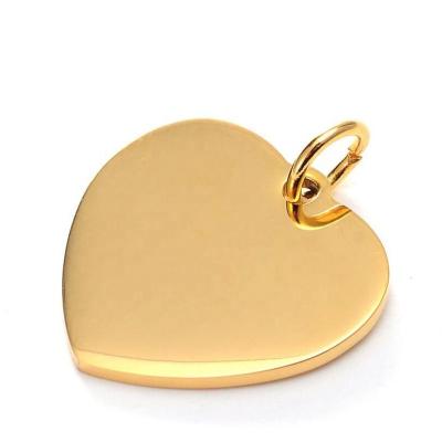 China China Cheap Custom Logo Printed 316l Stainless Steel Heart Shape Blank Dog Tag for sale