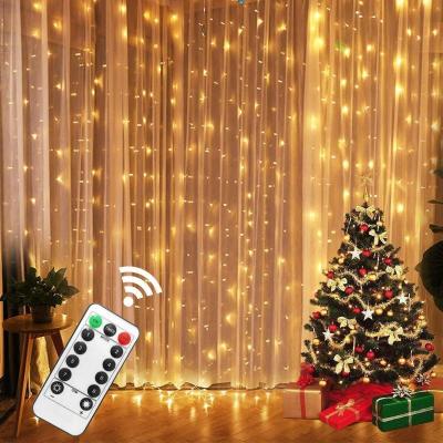 China Optional 2 Color Mode Dance Music 8 300 LED AC 220V String Lights, Holiday Lights Curtain Bedroom Lights for sale