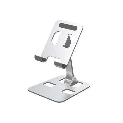 China Adjustable Adjustable Foldable Aluminum Phone Holder Stand Phone Desk Dock Cradle Compatible with All Phones for sale