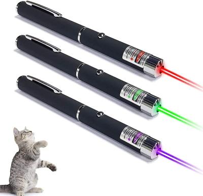 China Amazon Hot Selling Cat Toy 3 Packs Interactive Cat Toy,Laser Pen 5MW 532nm Laser Pointer Red Green Blue Bottom Toy for sale