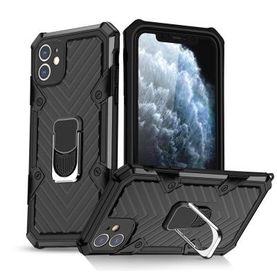 China 2021 Shockproof New Ring Stand Anti-fall Hybrid Case For iPhone For Samsung for sale