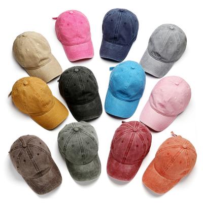 China JOINT high quality blank fashion retro unstructed snapback baseball cap baseball cap washed baseball cap for sale