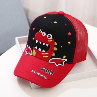 China Boys Girls Fashion Summer Hat Cap Children Joint Dinosaur Embroidered Outdoor Baseball Hat for sale