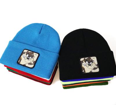 China breathable & Embroidery waterproof custom beanies cover up unisex animal ski hip hop knit hat winter for sale