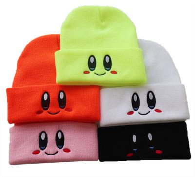 China breathable & Autumn Winter Warm Thicken Cashmere Face Wool Hat Cute Hemming Beanie Hat Waterproof Smiling Knitting for sale