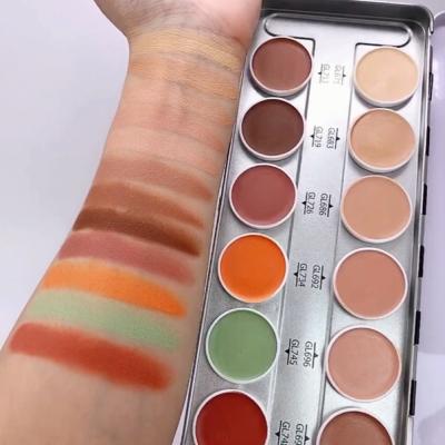 China CONCEALER 12 Colors Soft Concealer Palete Private Label Cutout for Dusting Face Cosmetics Waterproof Concealer Pencil for sale