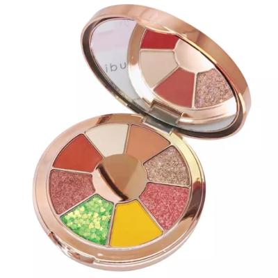 China Full Use Space Design 8 Color Eyeshadow Palette Waterproof Crystal Color Eyeshadow Palette Instant Glitter for sale