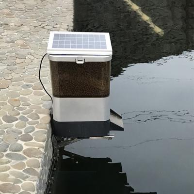 China Viable Automatic Fish Feeder Solar Amazon Aquarium Fish Pond Koi Fish Feeder Large Scale Intelligent Large Scale Machine for sale