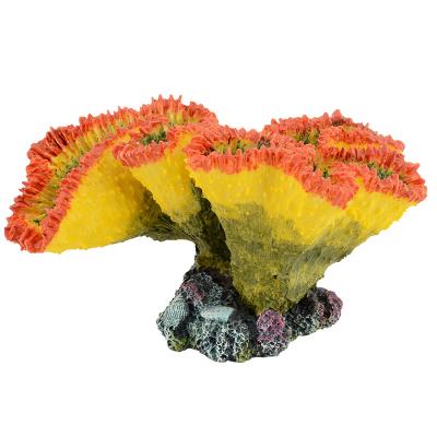 China Viable Fish Tank Coral Decoration Resin Aquarium Landscape Simulation Artificial Reef for sale