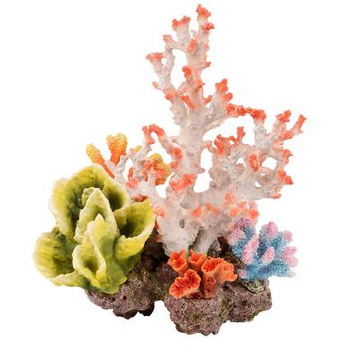 China Viable Fish Tank Ornaments Coral Simulation Starfish Resin Aquarium Beautiful Artificial Coral for sale