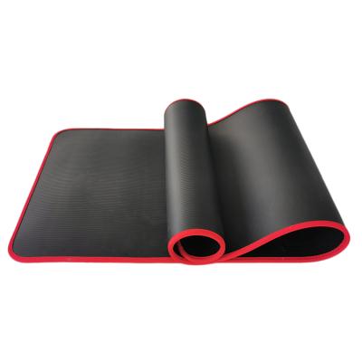 China 10mm-15mm NBR Pad High Quality Easy Clean Yoga Mat Non-Slip Thick Pad Fitness Pilates Mat For Outdoor Gym Exercise Fitness Sports Yoga Mat for sale