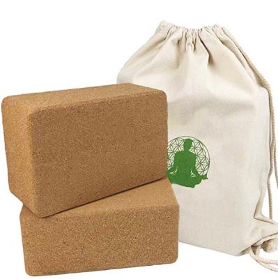 China Cheap eco-friendly yoga block/cork foam netting yoga block storage sets balance training with yoga strap for yoga set with bag for sale