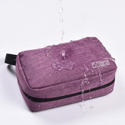 China BUTRADE Fashion Polyester Travel Zipper Transparent Waterproof Cosmetic Bag Oxford Waterproof Cosmetic Bags for sale