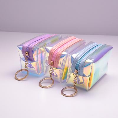 China Fashion BUTRADE Waterproof Candy Shiny Color TPU Make Up Bags Polyester Clear Toiletry Cosmetic Bags for sale